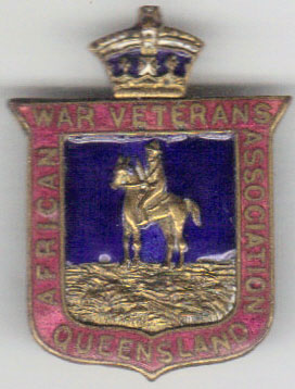 1910's Australia African War Veteran QLD Badge A003661